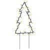 vidaXL J&oacute;lalj&oacute;saskreytingar me&eth; Jar&eth;h&aelig;lum 3 stk. 50 LED-lj&oacute;s 30 cm
