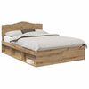 vidaXL Ramsv&iacute;k Listama&eth;ur Eik 140 x 190 cm Solid furuhikk