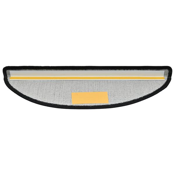 vidaXL Stigamottur 20 stk 65x24x4 cm d&ouml;kkgr&aacute;ar h&aacute;lfhringlaga st&oacute;rar