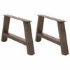 vidaXL s&oacute;fabor&eth;sf&aelig;tur A-laga 2 stk. 70x(30-31) cm st&aacute;l
