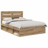 vidaXL Ramsv&iacute;k Listama&eth;ur Eik 140 x 200 cm Solid furuhikk