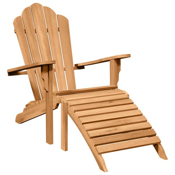 vidaXL Adirondack st&oacute;ll 2 pcs Br&uacute;nn 137 x 77 x 95 cm Solid teak vi&eth;ur