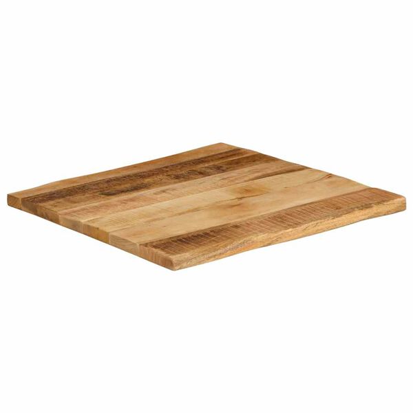 vidaXL Borðplata með Náttúrulegum Brúnum 40x40x2,5 cm Mangóviður