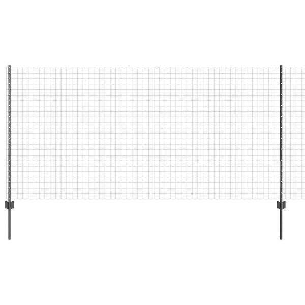 vidaXL Gir&eth;ing me&eth; p&oacute;st Gr&aacute;r 1,2 x 25 m St&aacute;l og PVC