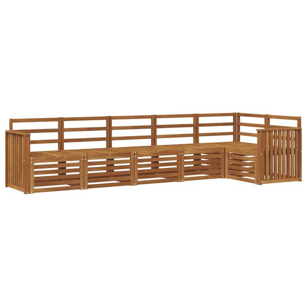 vidaXL S&oacute;fasett 6 pcs N&aacute;tt&uacute;rulegur Hrein akas&iacute;utr&eacute;