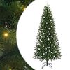 vidaXL Gervi j&oacute;latr&eacute; me&eth; 300 LED me&eth; standi Gr&aelig;nn 240 cm PE og PVC
