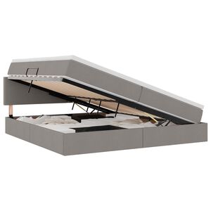 vidaXL R&uacute;m me&eth; geymslur&yacute;mi og LED me&eth; d&yacute;nu M&oacute;gr&aacute;r 200 x 200 cm d&uacute;kur