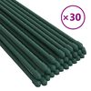 vidaXL Pl&ouml;ntustaurar &iacute; Gar&eth;inn 30 stk. Gr&aelig;nir 115 cm St&aacute;l