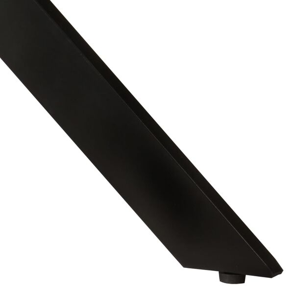 vidaXL Borðstofuborð Ø110x78 cm Gegnheill Endurnýttur Viður og Stál