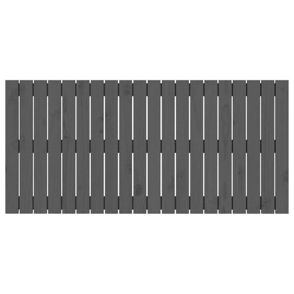 vidaXL Vegghengdur H&ouml;f&eth;agafl Gr&aacute;r 127,5x3x60 cm Gegnheil Fura