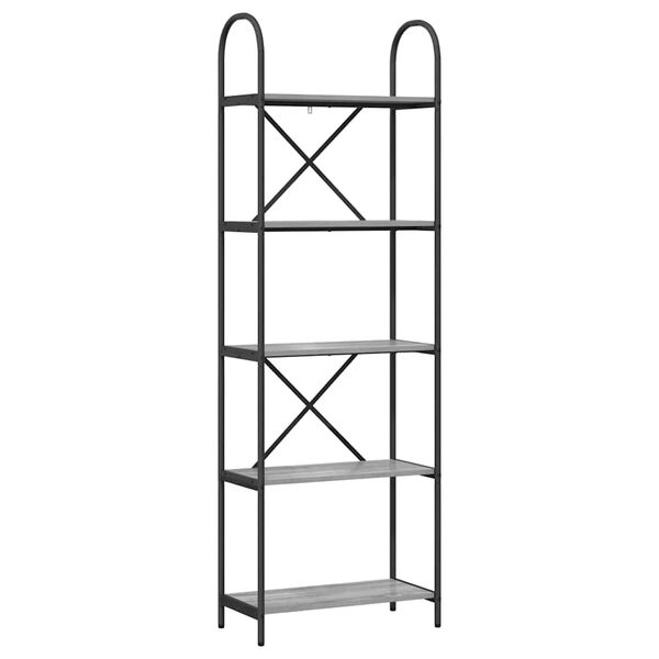 vidaXL Hilla Gr&aacute;r Sonoma 60 x 30 x 183 cm Samsettur vi&eth;ur