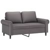 vidaXL 2-S&aelig;ta S&oacute;fi Gr&aacute;r 120 cm Gervile&eth;ur