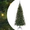 vidaXL Gervi j&oacute;latr&eacute; me&eth; 300 LED me&eth; standi Gr&aelig;nn 180 cm PE og PVC