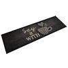 vidaXL Eldh&uacute;smotta &THORN;vottheld Bolli Sv&ouml;rt 45x150 cm Flauel