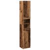 vidaXL ba&eth;herbergissk&aacute;pur Old Wood 32x34x188,5 cm Engineered Wood