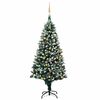 vidaXL Gervij&oacute;latr&eacute; me&eth; LED og k&uacute;lusetti og k&ouml;nglum 240 cm