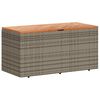 vidaXL Gar&eth;geymslukassi 110x50x54 cm Gr&aacute;tt P&oacute;l&yacute;rattan Akas&iacute;uvi&eth;ur