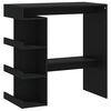 vidaXL Barbor&eth; me&eth; Geymslugrind Svart 100x50x101,5 cm Samsettur Vi&eth;ur