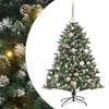 vidaXL Gervi j&oacute;latr&eacute; me&eth; 150 LED Gr&aelig;nn 120 cm PVC, plast og st&aacute;l