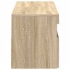 vidaXL Sjónvarpsskápar með LED Ljósum 2 stk. Sonoma Eik 60x35x40 cm