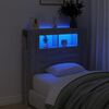 vidaXL LED H&ouml;f&eth;agafl Gr&aacute;r Sonoma 100x18,5x103,5 cm Samsettur Vi&eth;ur
