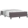vidaXL Ramsv&iacute;k me&eth; d&yacute;nu Gr&aacute;r 140 x 190 cm d&uacute;kur