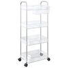 vidaXL geymsluvagn 4-stiga gagns&aelig; 37x28x95 cm Akr&yacute;l