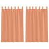 vidaXL Voile Gard&iacute;nur me&eth; lykkjum 2 stk Terracotta 140x175 cm