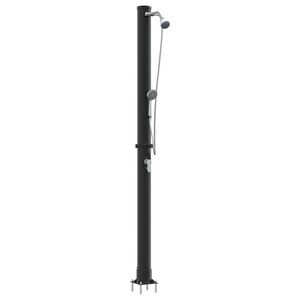 vidaXL Utandyra S&oacute;lsturtu Svartur 217 cm PVC og &Aacute;l