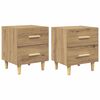 vidaXL R&uacute;mssk&aacute;pur 2 pcs Artisan Eik 40 x 35 x 47.5cm Samsettur vi&eth;ur