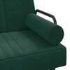 vidaXL svefns&oacute;fi me&eth; armhv&iacute;lum Dark Green Velvet