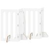 vidaXL Fleks&iacute;bel g&aelig;lud&yacute;rahli&eth; 4 pcs Hv&iacute;t 201 x 38 x 90 cm