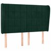 vidaXL H&ouml;f&eth;agafl me&eth; Eyrum 147x23x118/128 cm D&ouml;kkgr&aelig;n Flauel