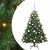 vidaXL Gervi j&oacute;latr&eacute; me&eth; 150 LED me&eth; standi Gr&aelig;nn 120 cm PE og PVC