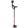 vidaXL Metal detector me&eth; LCD skj&aacute; 3 ger&eth;ir 19 cm sp&oacute;lu Svart