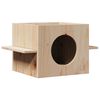 vidaXL Cat House 51x35x30 cm Solid Wood Furu
