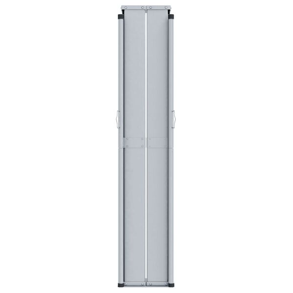 vidaXL &Uacute;tdraganlegur Hli&eth;arskj&oacute;lveggur Svartur 200x1200 cm