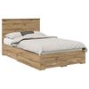vidaXL Ramsv&iacute;k me&eth; h&ouml;fu&eth;gafl Artisan Eik 120 x 190 cm Samsettur vi&eth;ur