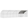 vidaXL H&aelig;nub&uacute;r 4 pcs Silfur 800 x 200 x 200 cm St&aacute;l og PE