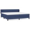 vidaXL H&oacute;lfa&eth; Springr&uacute;m me&eth; D&yacute;nu Bl&aacute;tt 200x200 cm Efni