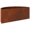 vidaXL Pl&ouml;ntuker Rusty 90 x 45 x 35 cm Ve&eth;ra&eth; st&aacute;l