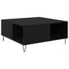 vidaXL S&oacute;fabor&eth; Svartur Eik 80 x 80 x 36,5 cm Samsettur vi&eth;ur