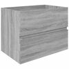 vidaXL Vaskask&aacute;pur Gr&aacute;r Sonoma 60x38,5x45 cm Samsettur Vi&eth;ur