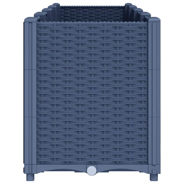 vidaXL Garðker Blágrátt 160x40x53 cm PP