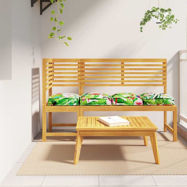 vidaXL P&uacute;&eth;i Bl&oacute;m 4 pcs Marglitur 40 x 40 x 8 cm Oxford efni