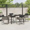 vidaXL Gar&eth;ur bor&eth;sett 5 pcs Gr&aacute;r p&oacute;l&yacute;rattan
