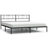 vidaXL M&aacute;lmr&uacute;mgrind me&eth; H&ouml;fu&eth;gafli Sv&ouml;rt 200x200 cm