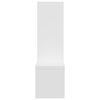 vidaXL Vegghillur 2 stk. Hv&iacute;tur 50x15x50 cm Samsettur Vi&eth;ur