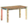 vidaXL Bor&eth;stofubor&eth; Gegnheill Gagnvarinn Vi&eth;ur 140x70x76 cm