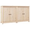 vidaXL Skenkar 2 stk. 70x35x80 cm Gegnheil Fura